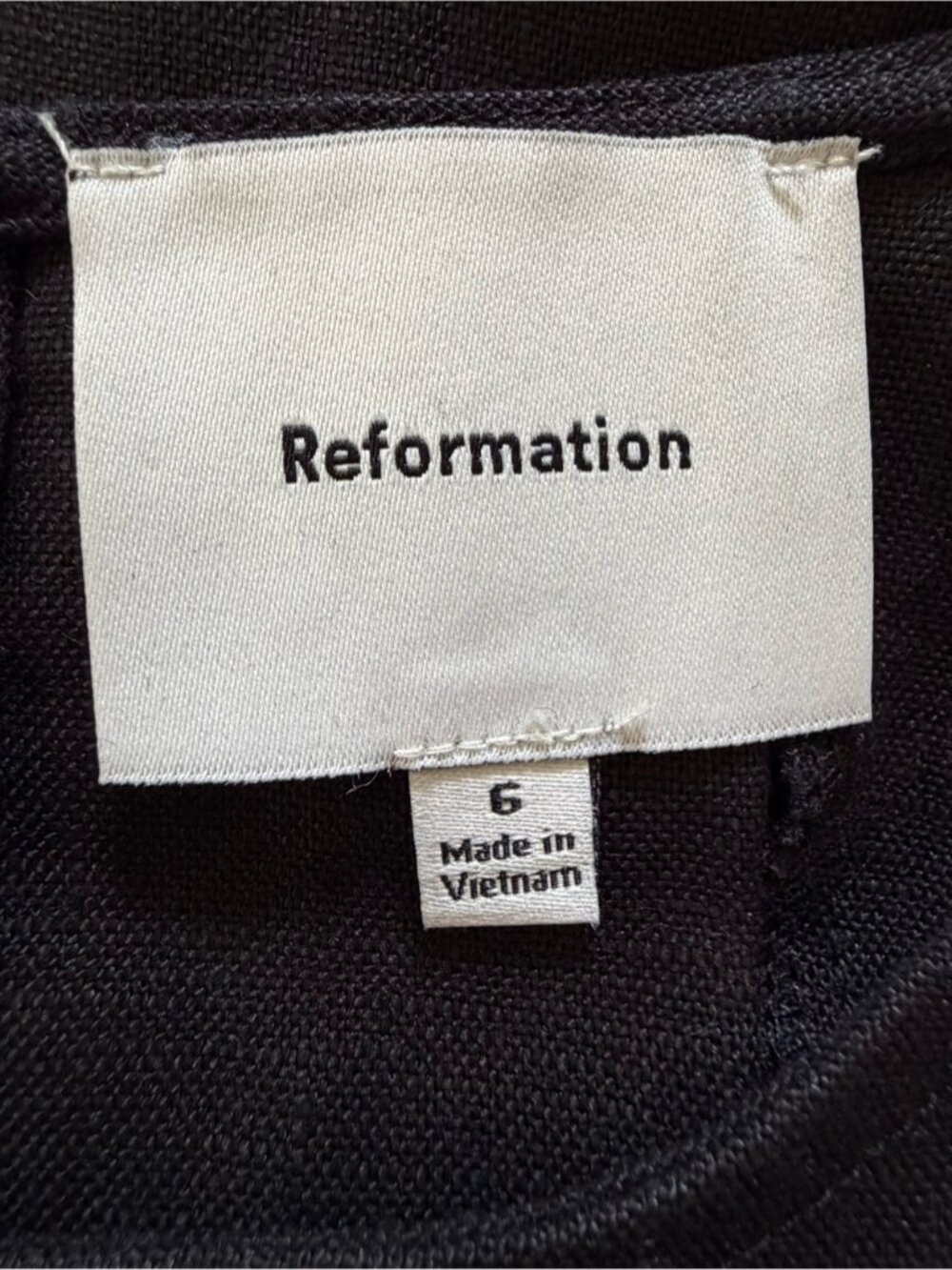 NEW Reformation Cecilia Linen Sleeveless Maxi Dress Black | US 6 UK 10 - Picture 11 of 12